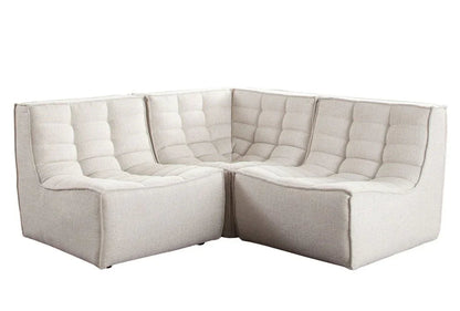 Marshall Cream FabricCorner Modular Sectional-Modular Sofas-Diamond Sofa-LOOMLAN