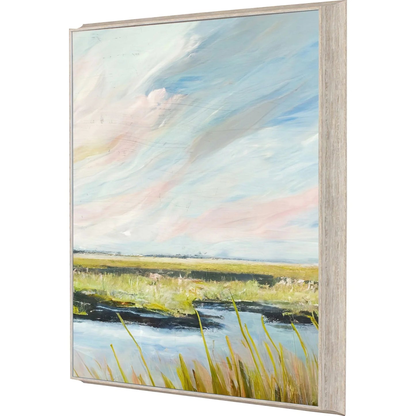 Marshlands II Blue Framed Wall Art