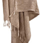 Marta Beige Throw Blanket - LOOMLAN - LOOMLAN - Throw Blankets