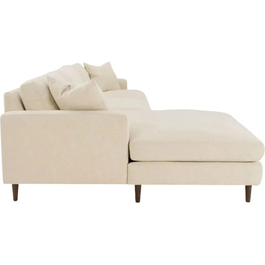 Martha Left Sectional Sofa - Beach Alabaster - LOOMLAN - LH Imports - Sectionals