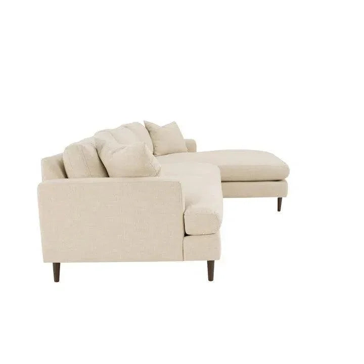 Martha Right Sectional Sofa - Beach Alabaster - LOOMLAN - LH Imports - Sectionals