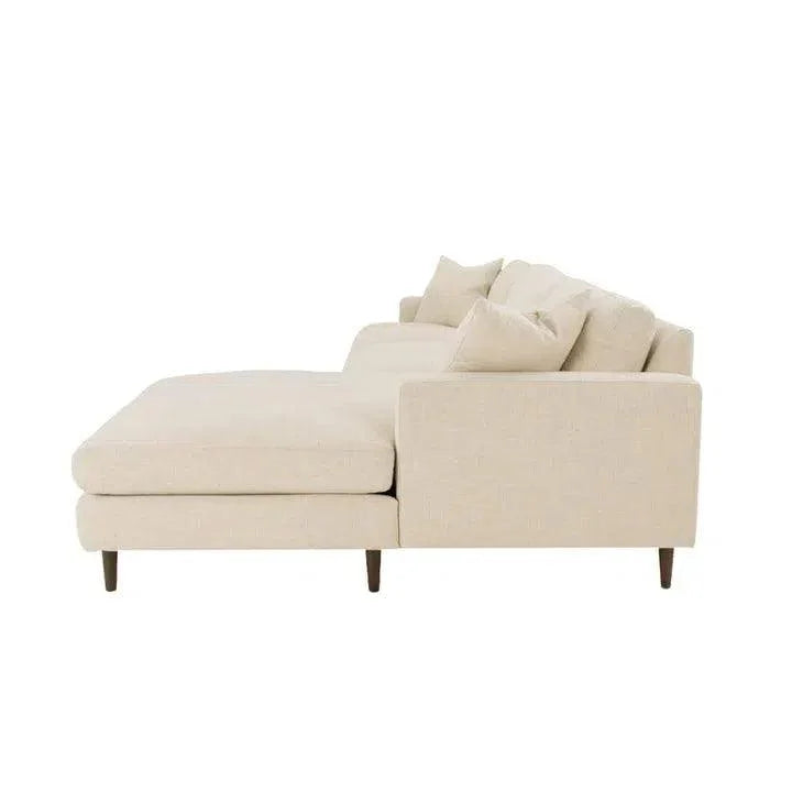 Martha Right Sectional Sofa - Beach Alabaster - LOOMLAN - LH Imports - Sectionals
