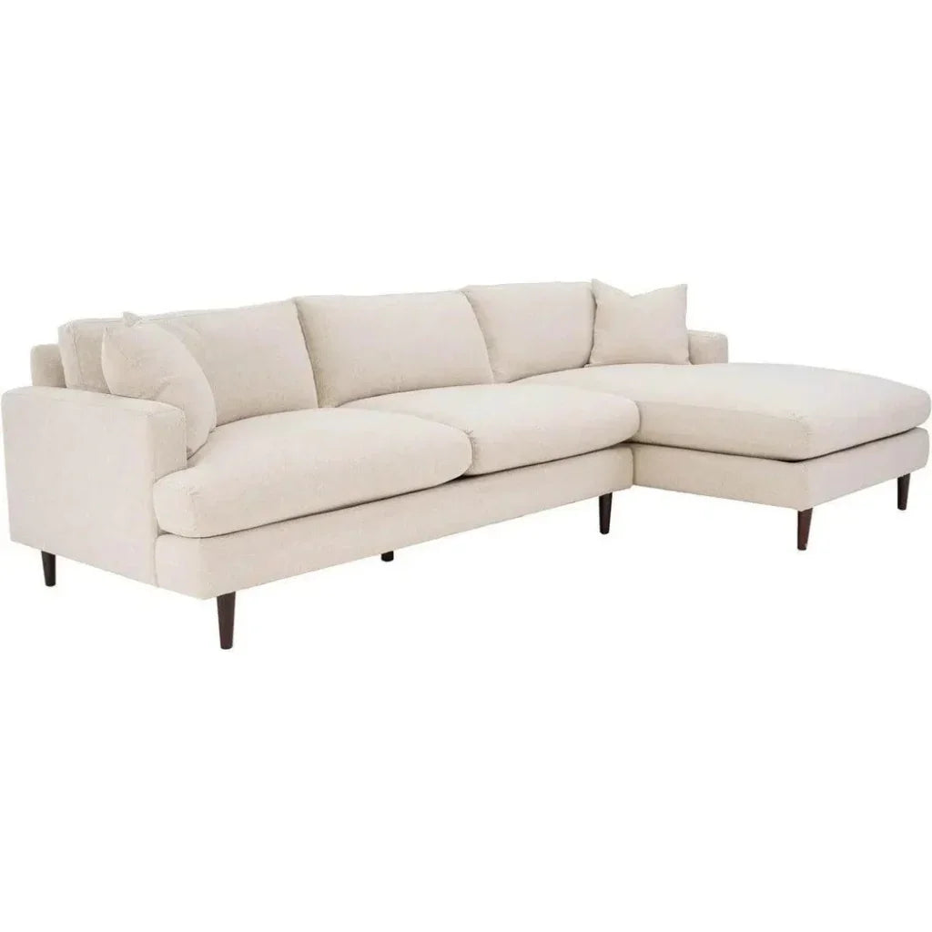 Martha Right Sectional Sofa - Beach Alabaster - LOOMLAN - LH Imports - Sectionals