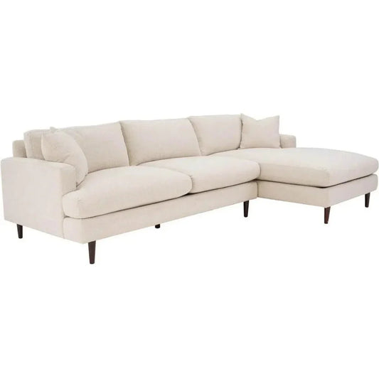 Martha Right Sectional Sofa - Beach Alabaster - LOOMLAN - LH Imports - Sectionals