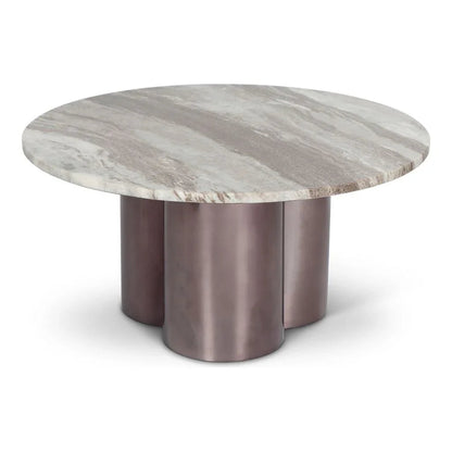 Martie Marble Top Round Coffee Table - LOOMLAN - Urbia - Coffee Tables