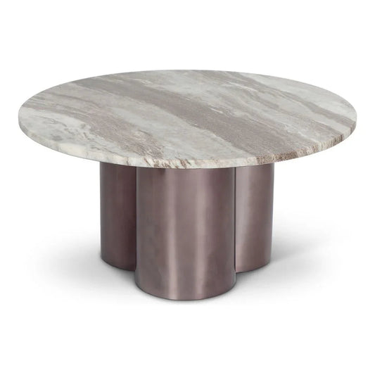 Martie Marble Top Round Coffee Table - LOOMLAN - Urbia - Coffee Tables