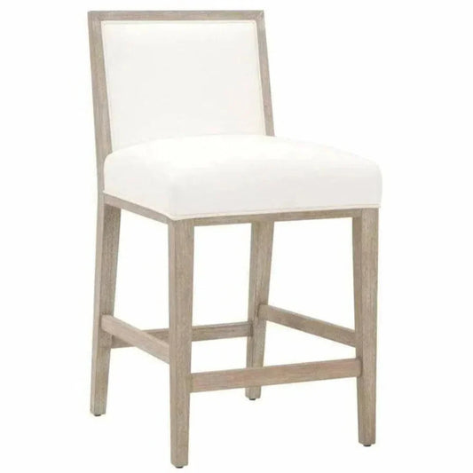 Martin Counter Stool 2PC LiveSmart White - LOOMLAN - Essentials For Living - Counter Stools