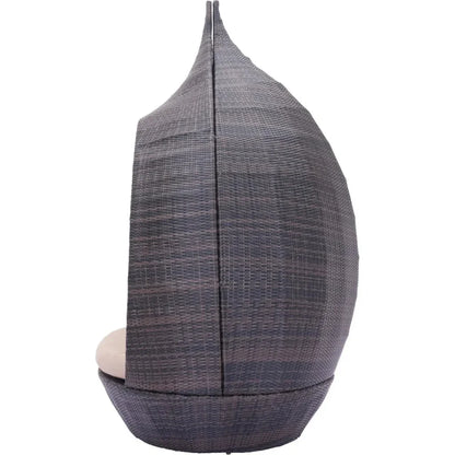 Martinique Beach Daybed Brown & Beige-Outdoor Daybeds-Zuo Modern-LOOMLAN