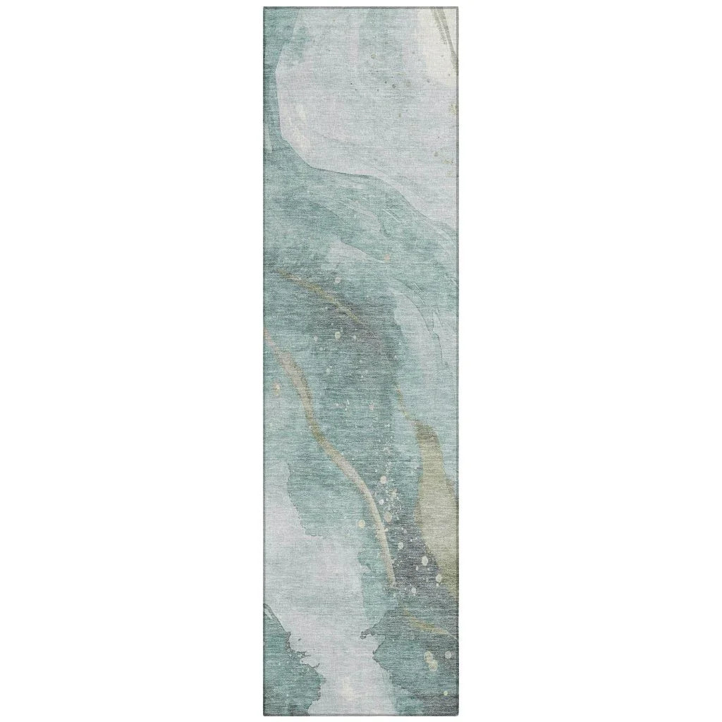 Marvelle Teal Washable Indoor - Outdoor Rug - LOOMLAN - LOOMLAN Rugs - Outdoor Rugs
