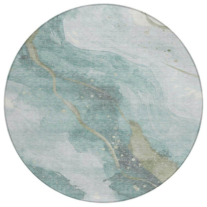 Marvelle Teal Washable Indoor - Outdoor Rug - LOOMLAN - LOOMLAN Rugs - Outdoor Rugs