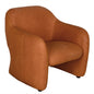 Marx Roman Red Leather Club Chair