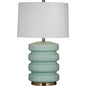 Marzz Ceramic & Metal Light Green Table Lamp - LOOMLAN - Bassett Mirror - Table Lamps