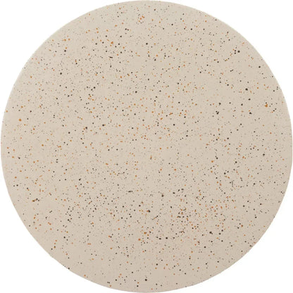 Masko Metal Beige Round Side Table - LOOMLAN - Zuo Modern - Side Tables