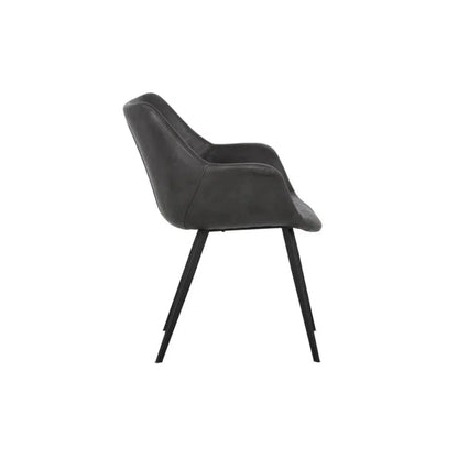 Mason Leather Dining Armchair - LOOMLAN - SUNPAN - Dining Chairs