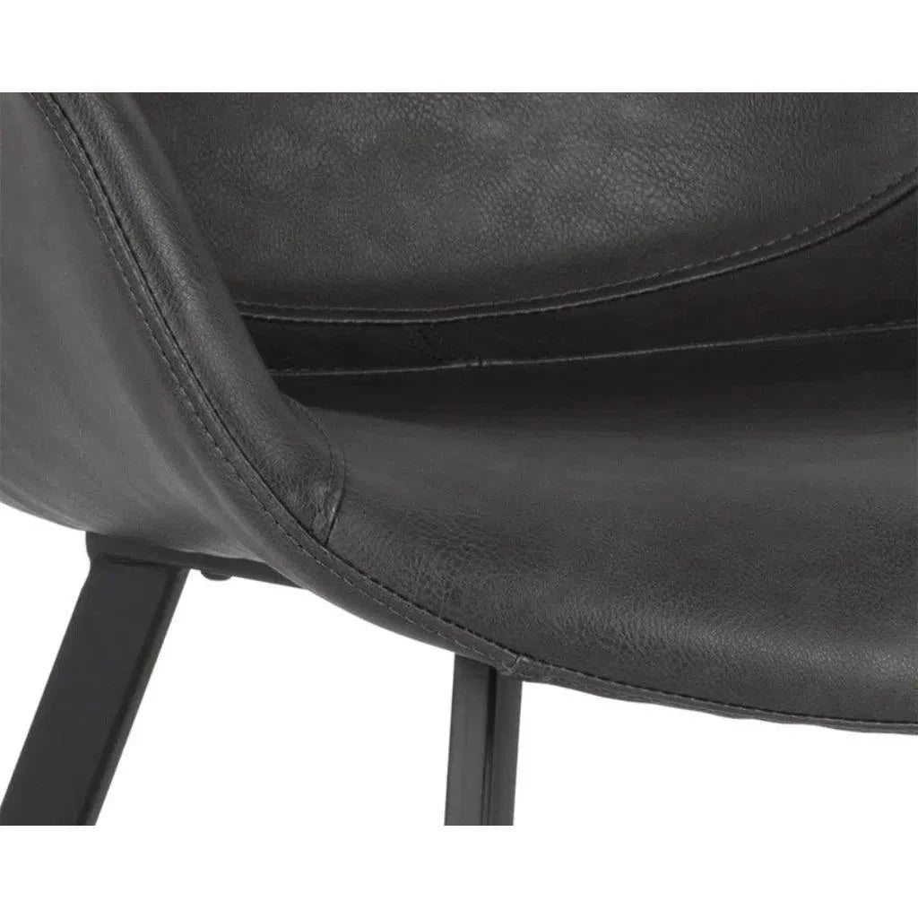 Mason Leather Dining Armchair - LOOMLAN - SUNPAN - Dining Chairs