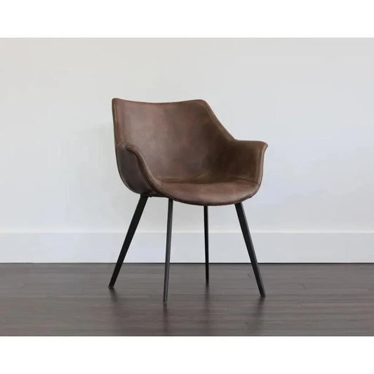Mason Leather Dining Armchair - LOOMLAN - SUNPAN - Dining Chairs
