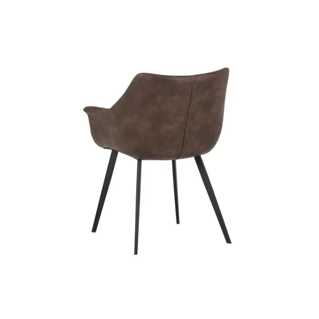 Mason Leather Dining Armchair - LOOMLAN - SUNPAN - Dining Chairs