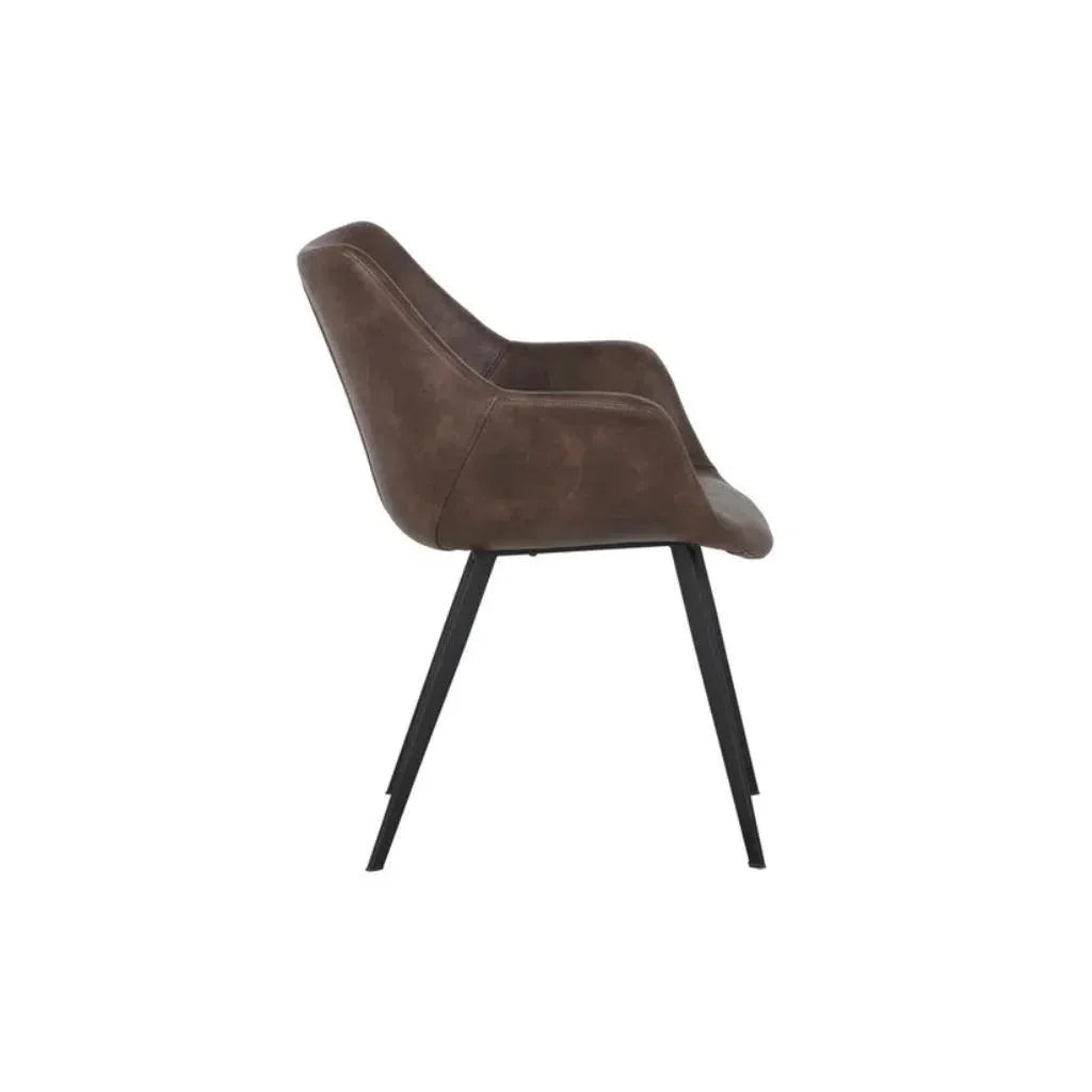 Mason Leather Dining Armchair - LOOMLAN - SUNPAN - Dining Chairs
