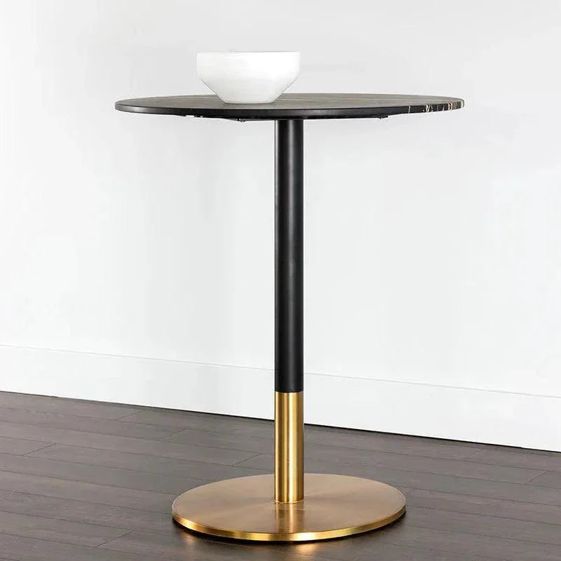 Massie Bar Table Black Marble Art Deco - LOOMLAN - SUNPAN - Bar Tables