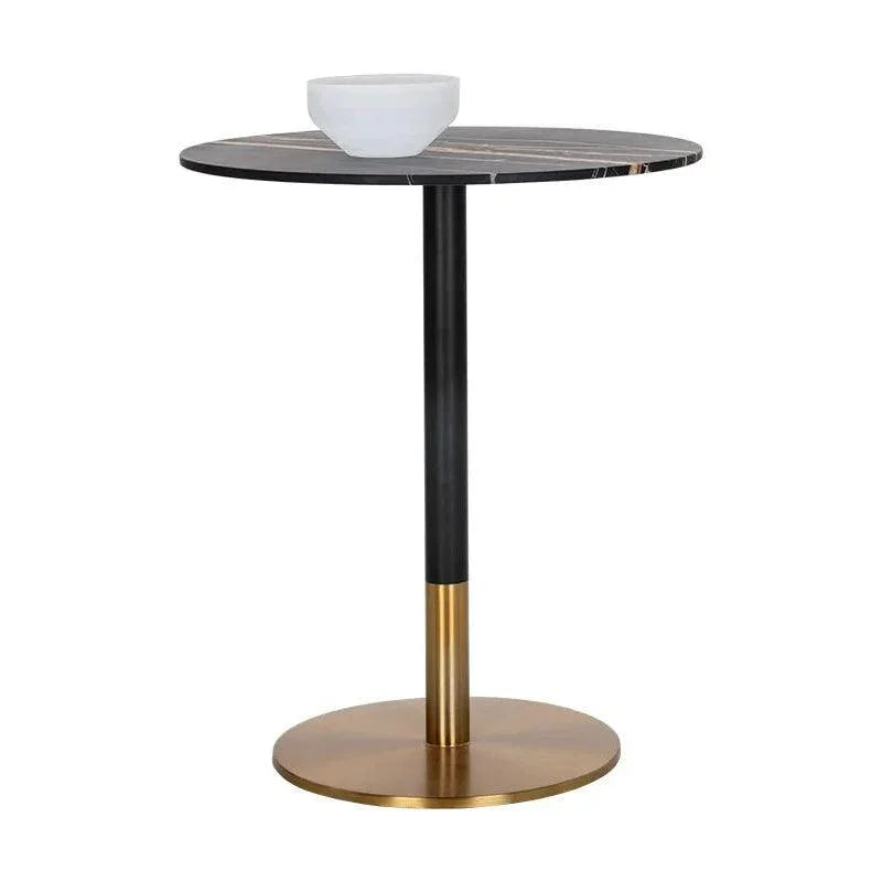 Massie Bar Table Black Marble Art Deco - LOOMLAN - SUNPAN - Bar Tables