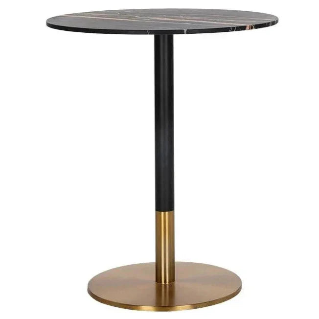 Massie Bar Table Black Marble Art Deco - LOOMLAN - SUNPAN - Bar Tables