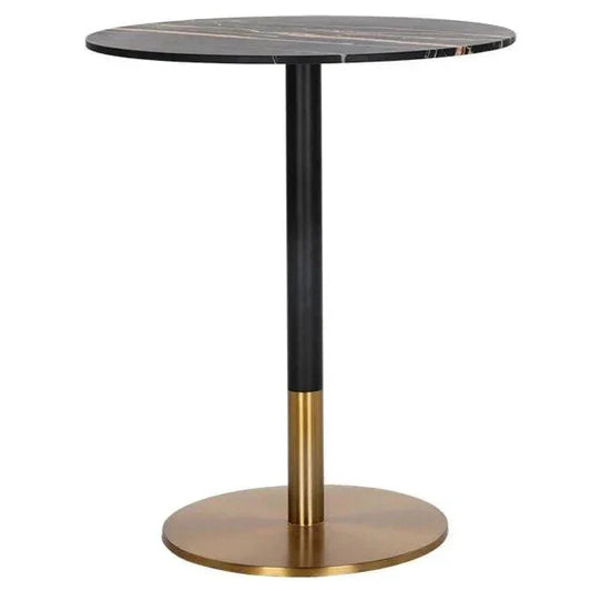 Massie Bar Table Black Marble Art Deco - LOOMLAN - SUNPAN - Bar Tables