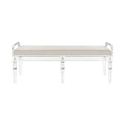 Masters Acrylic Made Brown Bedroom Bench - LOOMLAN - Chelsea House - Bedroom Benches