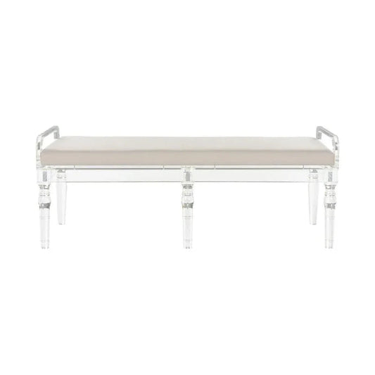 Masters Acrylic Made Brown Bedroom Bench - LOOMLAN - Chelsea House - Bedroom Benches