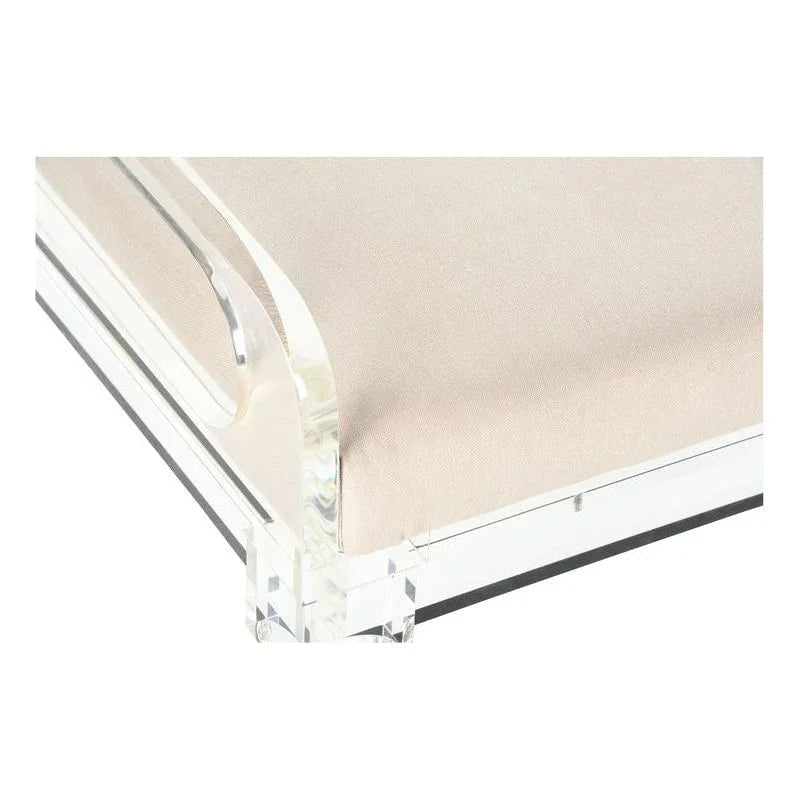 Masters Acrylic Made Brown Bedroom Bench - LOOMLAN - Chelsea House - Bedroom Benches