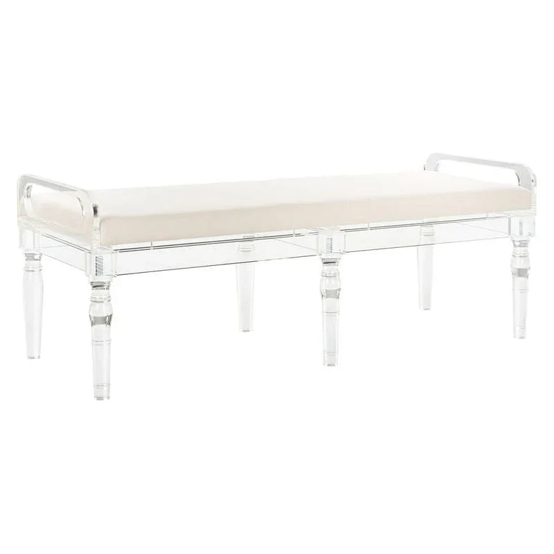Masters Acrylic Made Brown Bedroom Bench - LOOMLAN - Chelsea House - Bedroom Benches