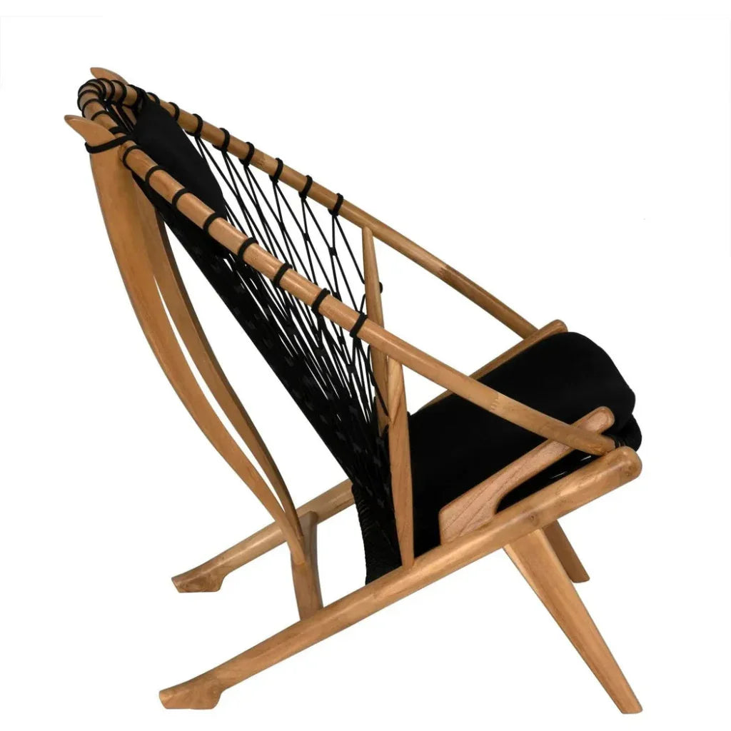 Mateo Chair, Bleached Teak - LOOMLAN - Noir - Accent Chairs