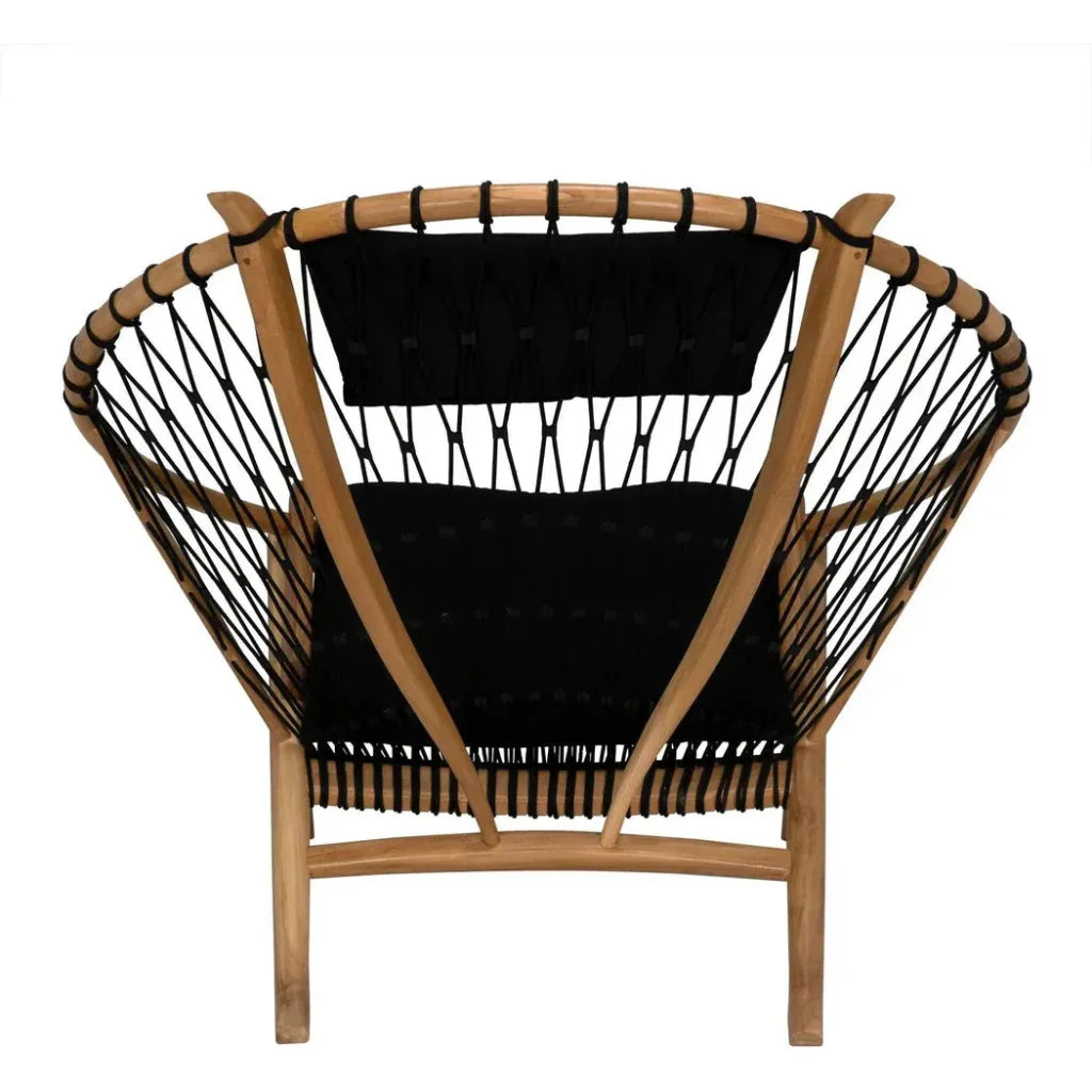 Mateo Chair, Bleached Teak - LOOMLAN - Noir - Accent Chairs