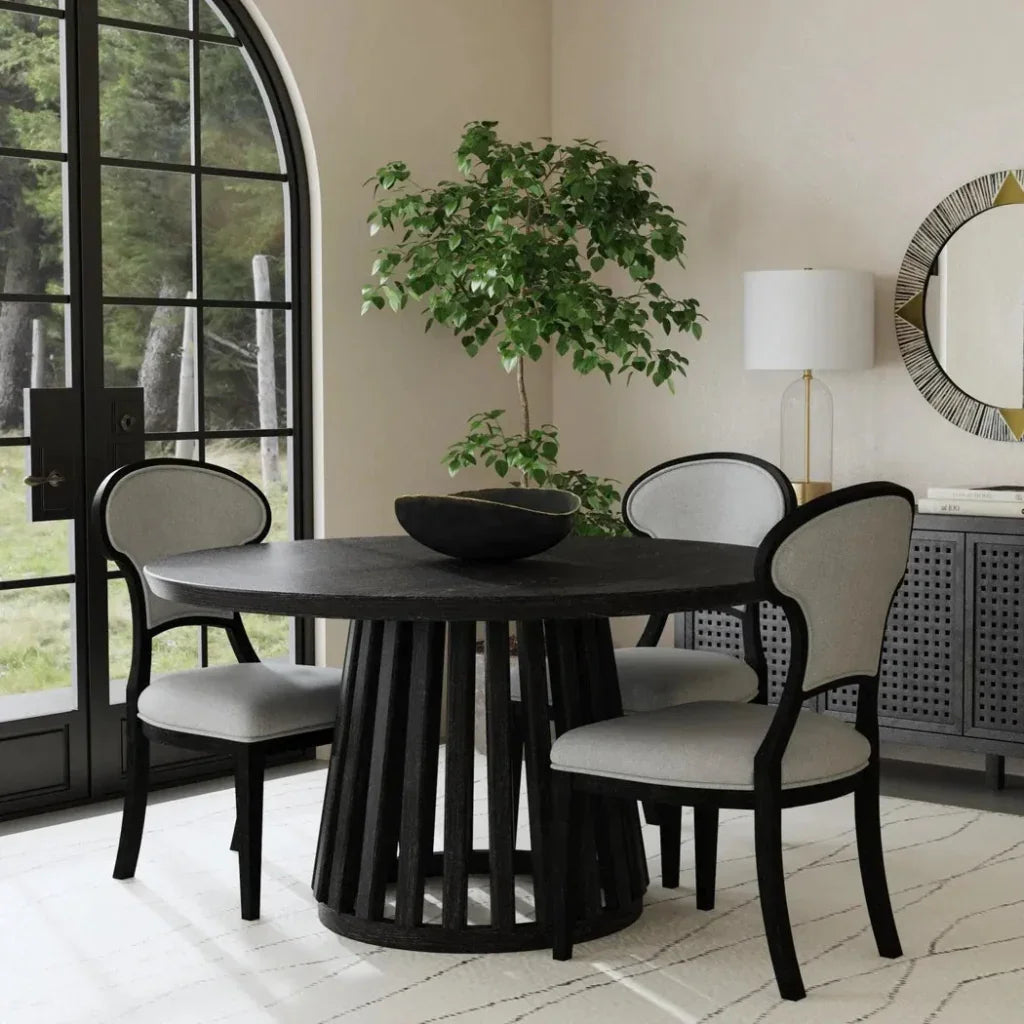 Mateo Fabric Armless Dining Chair (Set Of 2) - LOOMLAN - Bassett Mirror - Dining Chairs