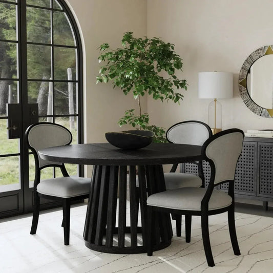 Mateo Fabric Armless Dining Chair (Set Of 2) - LOOMLAN - Bassett Mirror - Dining Chairs