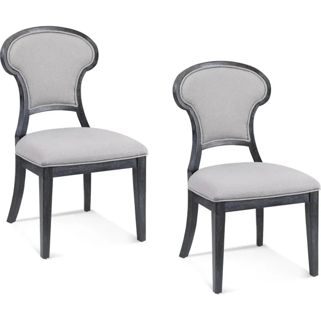 Mateo Fabric Armless Dining Chair (Set Of 2) - LOOMLAN - Bassett Mirror - Dining Chairs
