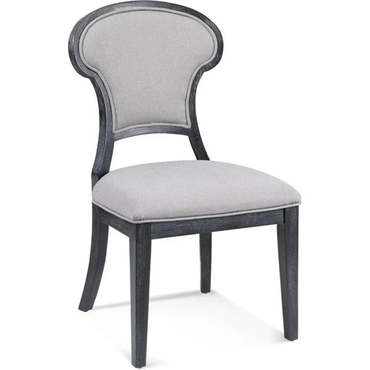 Mateo Fabric Armless Dining Chair (Set Of 2) - LOOMLAN - Bassett Mirror - Dining Chairs