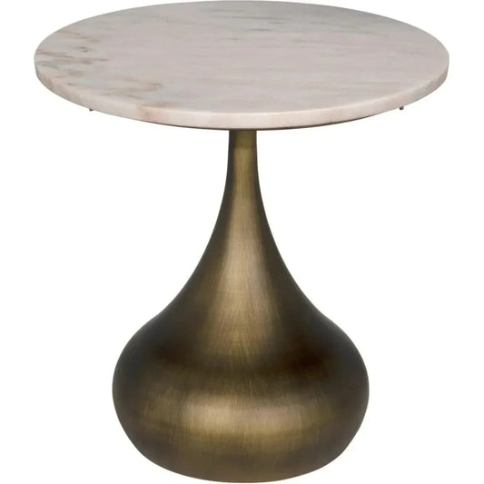 Mateo Side Table, Aged Brass - LOOMLAN - Noir - Side Tables