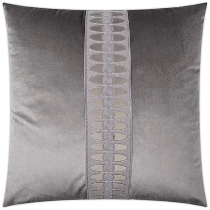 Mati Velvet Grey Throw Pillow With Insert - LOOMLAN - D.V. Kap - Throw Pillows