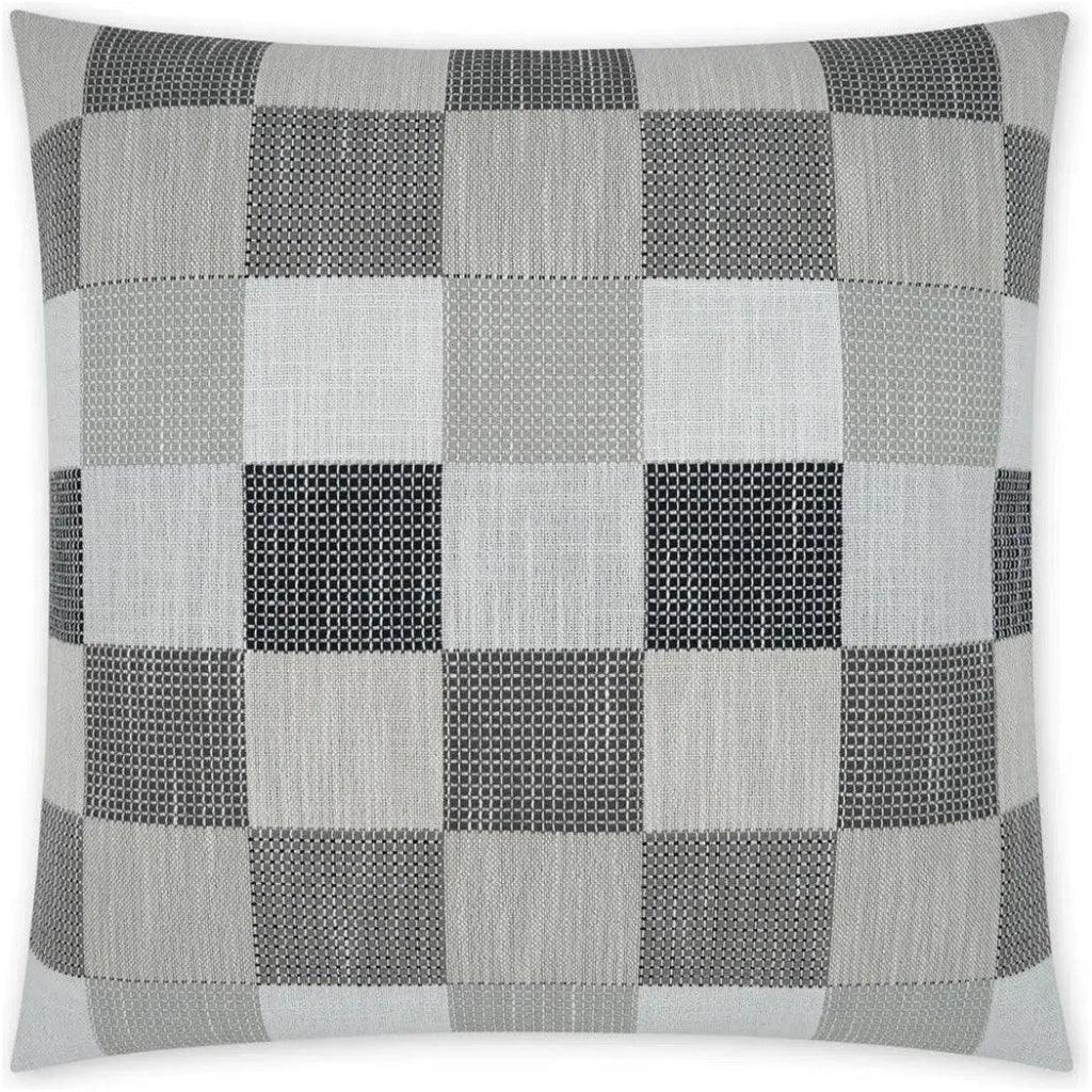 Matney Domino Geometric Grey Large Throw Pillow Insert - LOOMLAN - D.V. Kap - Throw Pillows