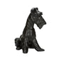 Matte Black Ceramic Henry Dog Statue - LOOMLAN - Chelsea House - Statues & Sculptures
