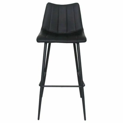 Matte Black Contemporary Barstool (Set of 2) - LOOMLAN - Moe's Home - Bar Stools
