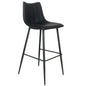 Matte Black Contemporary Barstool (Set of 2) - LOOMLAN - Moe's Home - Bar Stools