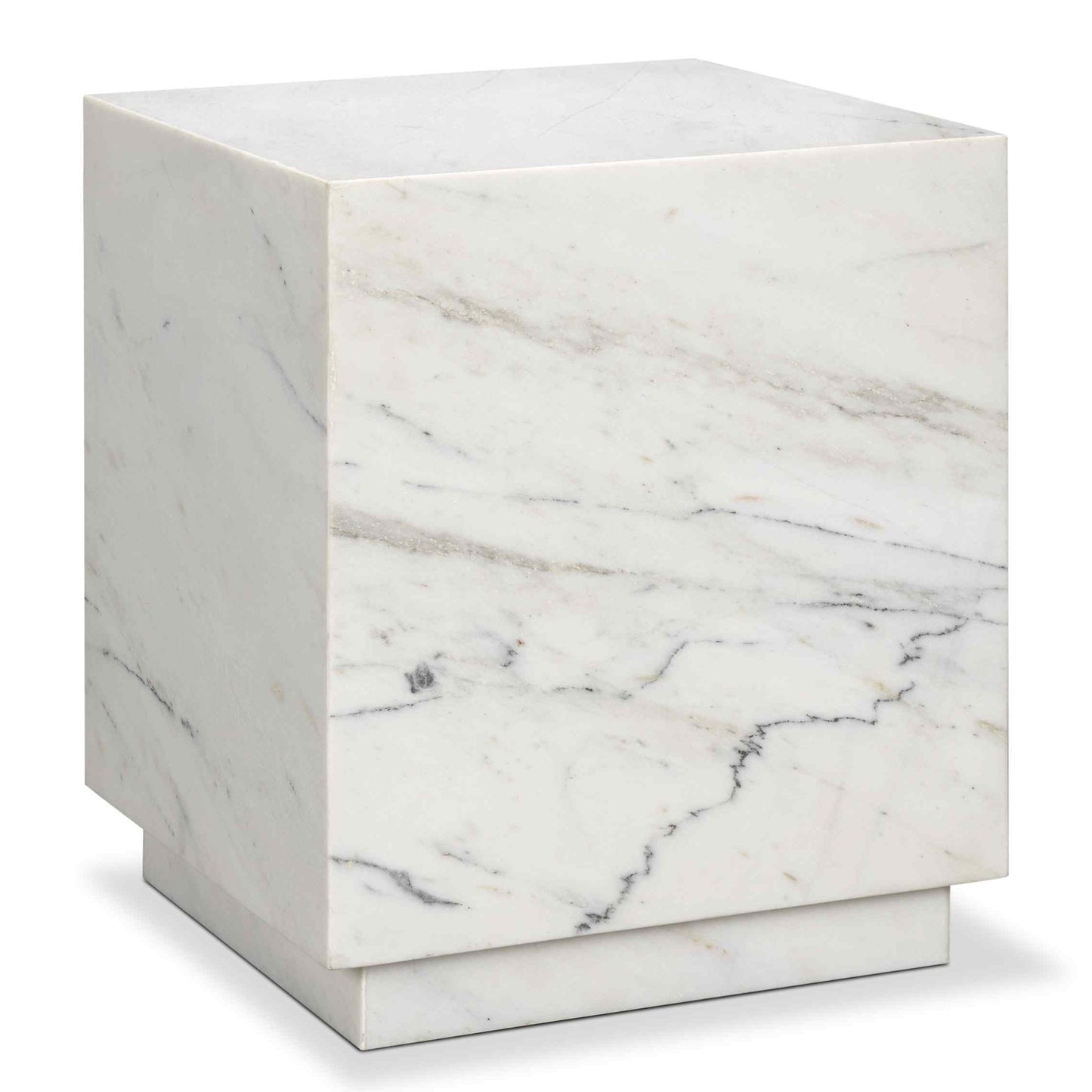 Matteo Solid Marble Square Side Table