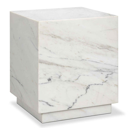 Matteo Solid Marble Square Side Table