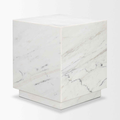 Matteo Solid Marble Square Side Table