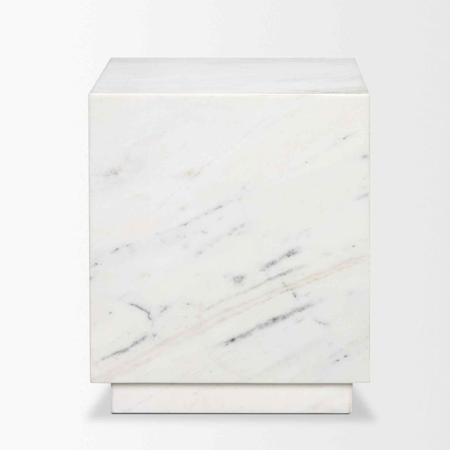 Matteo Solid Marble Square Side Table