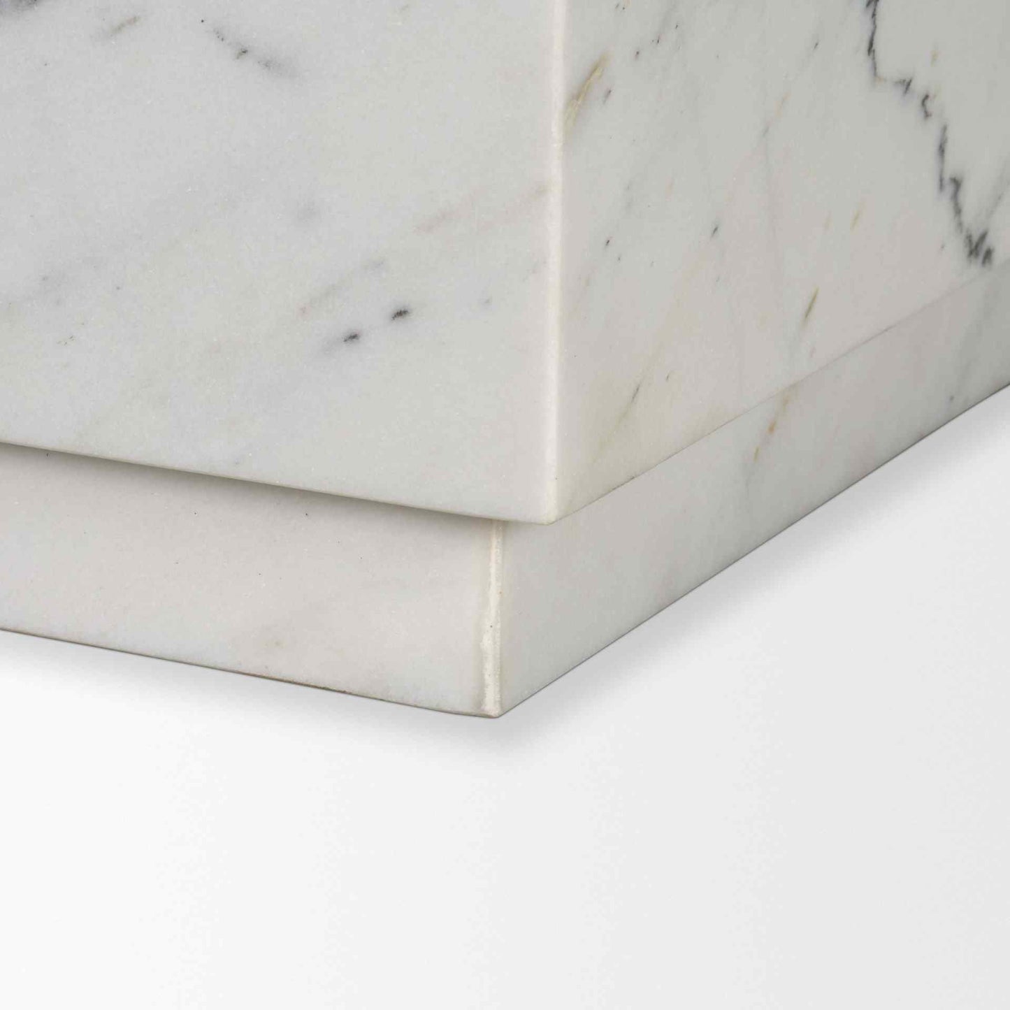 Matteo Solid Marble Square Side Table