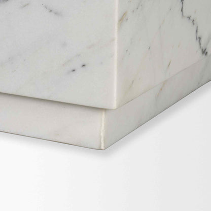 Matteo Solid Marble Square Side Table