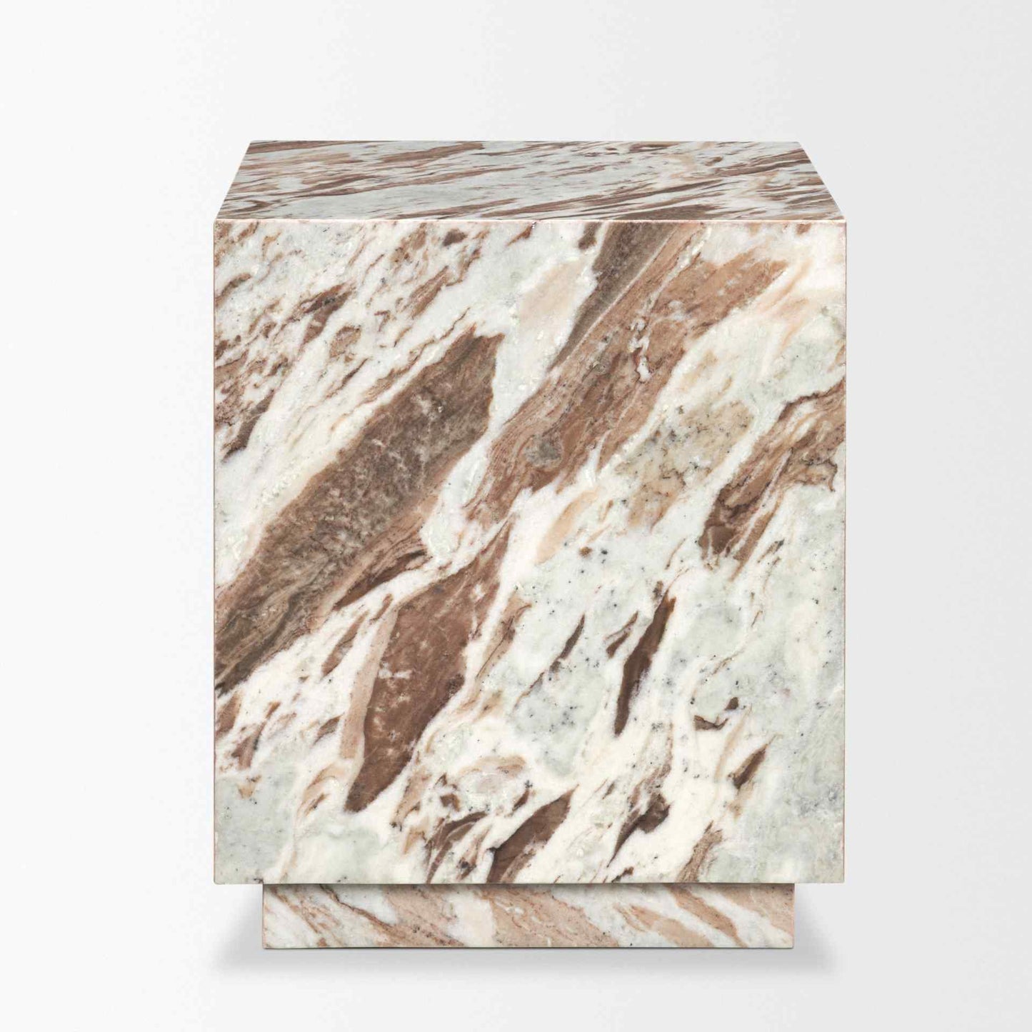 Matteo Solid Marble Square Side Table