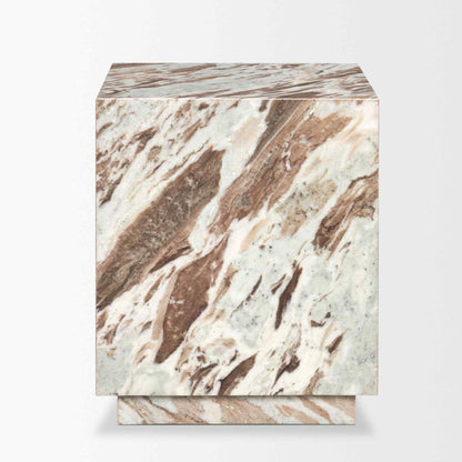 Matteo Solid Marble Square Side Table